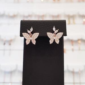 볼라레 세이브존01 나비귀걸이 은침 큐빅 spe493