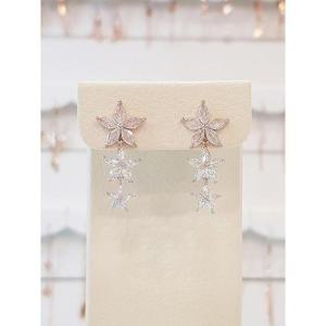 볼라레 세이브존01 생일선물 별 큐빅 드롭 귀걸이 spe820