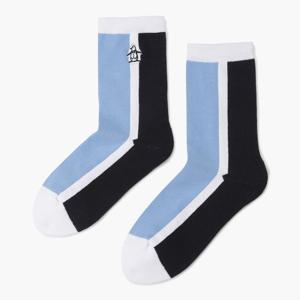 [먼싱웨어][37%OFF]여성 라인 블럭 쿼터 삭스 라이트블루(MQ122LSO13)