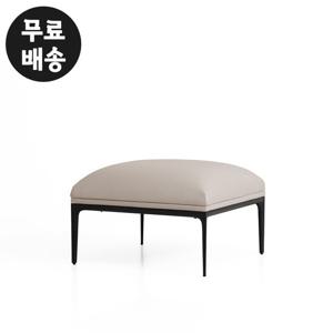 뷰즈 가죽 스툴 보조 소파 의자 STOOL 인테리어(크림)