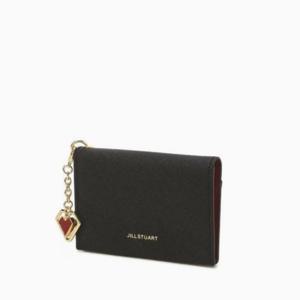 [질스튜어트] 블랙 로고배색 소가죽 카드지갑 JAHO2F764BK