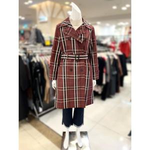 소고 세이브존01 체크 벨티드 트렌치 코트 TG3YA06