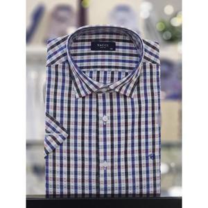 바찌 세이브존07 반팔 써커 체크 셔츠 VD1N2CS651B0