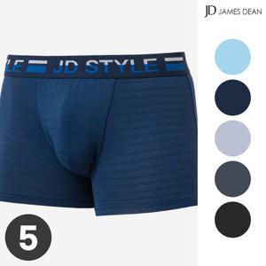 제임스딘 남자여름팬티 냉장고 냉감 인견팬티 쿨 스판 사각 5매