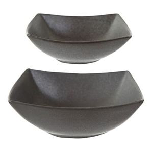 이천도자기 펄블랙 사각볼 대 21.5cm 그릇 식기 사각볼 사각식기 도자기볼 사각도기볼 도기볼 디저트볼 도