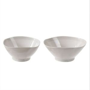 이천도자기 미색라인 사각냉면기 2호 20.5cm 도기면기 세라믹면기 국물요리 덮밥그릇 국수그릇 원형볼 도자