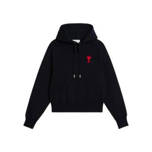 아미 스몰 하트 로고 후드 블랙 USW204-747-009