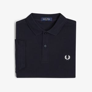 [공식][M6000] 플레인 프레드페리 셔츠 - 네이비/화이트 AFPM2516000-608