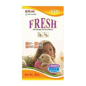 도그죤 후레쉬 퍼피 2kg 보충형 강아지사료 소형견사료 리필형사료 애완견사료 대형견사료