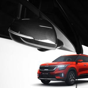 셀토스 카본 실버 사이드미러 커버 몰딩