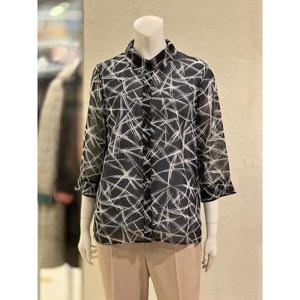 벨리시앙 세이브존01 프린트 쉬폰 7부 재킷(2color) JK4215