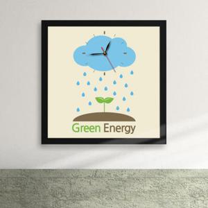 아트박스/꾸밈 iy189-그린 에너지 액자시계_디자인액자시계