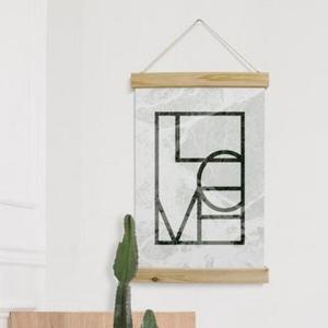 아트박스/꾸밈 ch912-우드스크롤_40CmX60Cm-러브마블