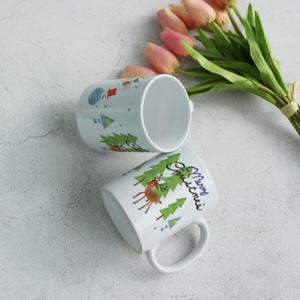 아트박스/꾸밈 cb713-디자인머그컵2p-아기루돌프의첫크리스마스