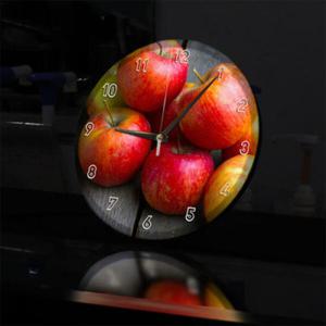 아트박스/꾸밈 nf413-LED시계액자25R_풍수풍요의사과