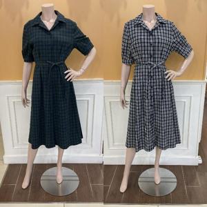 BCBG M백화점 스퀘어체크 원피스 B5C7O602