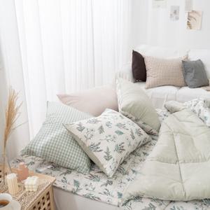 [르헤브] 플로럴 소프트 마이크로 차렵이불 베개세트 (Q/퀸)