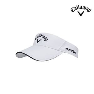 캘러웨이 투어 프로 바이저 남성용 골프모자 화이트/블랙