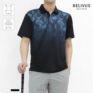 [빌리버스]빌리버스 골프웨어 남자 반팔티 PK0186 기능성 스판