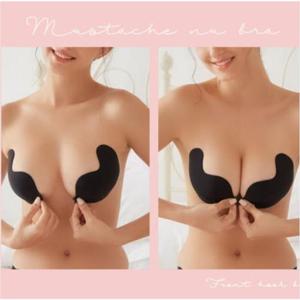 오프숄더 앞후크 누드브라 방수 실리콘 접착 볼륨업