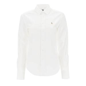 25FW 포니 자수 옥스퍼드 셔츠 화이트 211891377 003