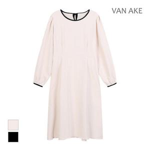 [반에이크][반에이크] 라운드넥 배색라인 원피스_VB34OPQ312Z (P