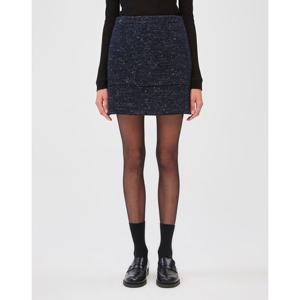 질스튜어트 뉴욕 여성 24FW SET UP 네이비 골드 펄 울 혼방 A라인 미니스커트 JSSK4D400N2