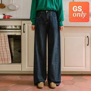 [GS단독-저스트원] 커버핏 사선절개 와이드진(숏/기본/롱)