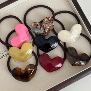 셀룰로오스 하트캔디 포니테일 슈슈 머리끈