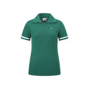 캘러웨이골프반팔티 LQS CWTY24M610_GR 여성 여름 와이드에리 반팔티셔츠