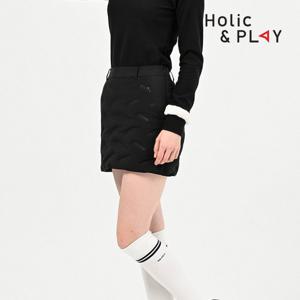 홀릭앤플레이 여성 패딩 큐롯 스커트 HB4WCU002BK