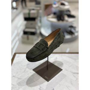 닥스구두 여성 가죽로고장식 컴포트 로퍼 DLF514 카키(스웨이드) (DLF514DA63)