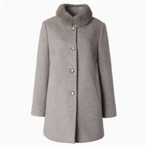 [벨리시앙]밍크카라넥 울코트 HC3403