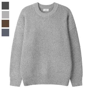 남자 베스타 보카시 라운드 긴팔 니트 SG-KN-Q082-그레이