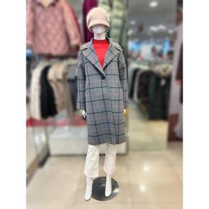 조이너스 세이브존01 핸드메이드 모혼방 체크 롱코트 JADW0WCH460 ADW0WCH460