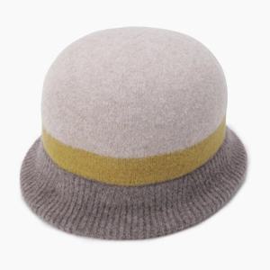 [베네통]울 혼방 배색 버킷 햇_BCCPA3561