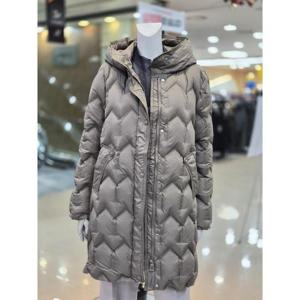 포라리 세이브존05 겨울 후드 지그재그포인트 방한 롱패딩 점퍼 LB4S226