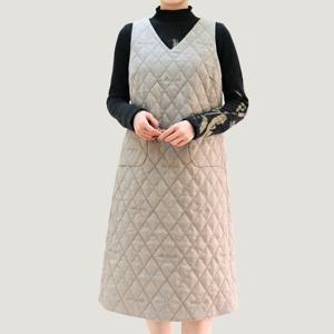 [비꼴리끄(여성)]울 섹소니 누빔 원피스 B254WO3040