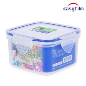 쿨맥시2 정사각 3호 700ML 밀폐용기 반찬통 김치통 플라스틱 냉장고 보관