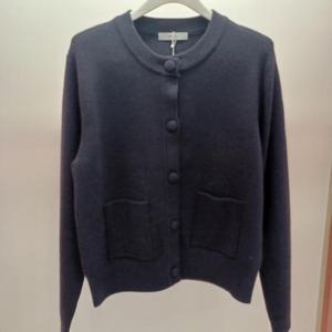 Destijl HC06 크롭 깔끔한 주머니 싸개단추 니트티형 라운드 니트 가디건 D2611cd01N