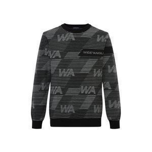 [와이드앵글] 남성 TO 올오버 레터링 패턴 라운드 스웨터 WMU25K31Z1