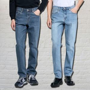 헤지스  26SS  2컬러 택1  남성 워싱 면혼방 스트레치 데님팬츠 HZPA6B251