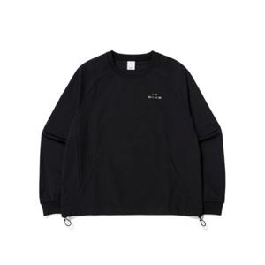 아이더 WOOBY (우비) 여성 우븐 긴팔 라운드 티셔츠_Black DWU24206Z1 282310