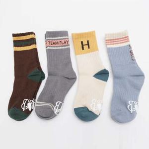 남아 여아 스포츠 양말 4족 아동용 초등생 긴목양말