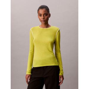 [캘빈클라인 진]여성 L/S 쉬어 울 인사이드 아웃 티셔츠 44D230G