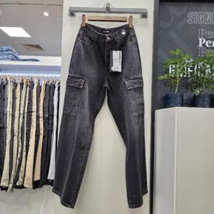 리트머스 HC12 브러쉬  카고  와이드 데님팬츠 LQ5DU536-076