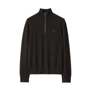 버버리 하프 지퍼 자수 스웨터 8114170