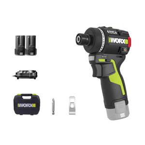 WORX 웍스 WU139 충전 전동 무선 전기 드릴 가정용 드라이버 2.0Ah 2개세트 12V