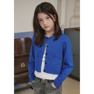 [블루테일]블랙 포켓자수 가디건AAA4CK01BKL