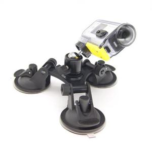 브라켓 소니 액션캠 호환 카메라 3구 유리 흡착 마운트 거치대 블랙박스 자동차